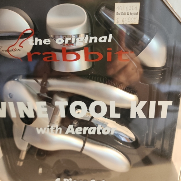 Metrokane The Original Rabbit Wine Tool Kit With Aerator, 6-Pc Tool Set. NEW - Picture 2 of 6